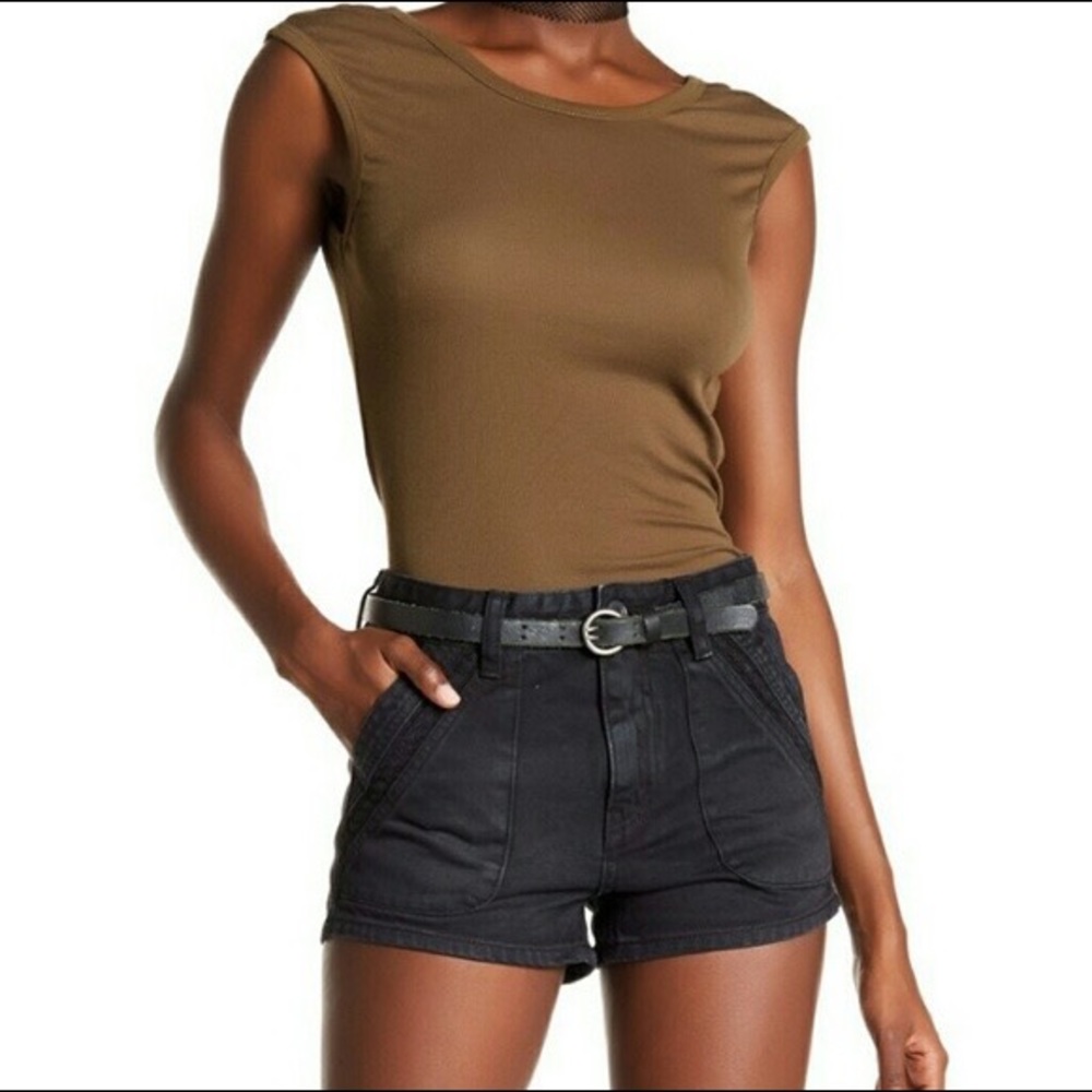 Sweet surrender FP denim shorts in Black (NWOT)